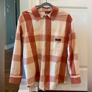RVCA Women’s Flannel Zip Up